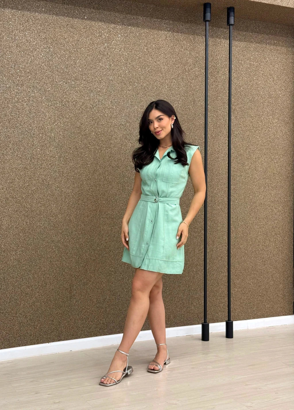 Vestido Sarja Alfaiataria